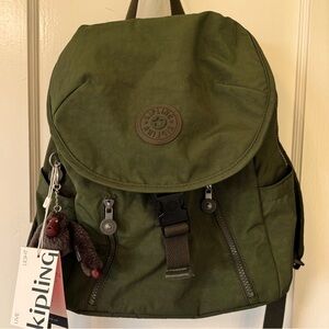 Women’s Pretty Olive Kipling Backpack